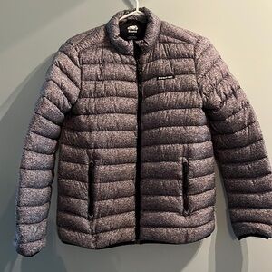 Light weight roots jacket, women’s grey coat for winter, size medium​​​